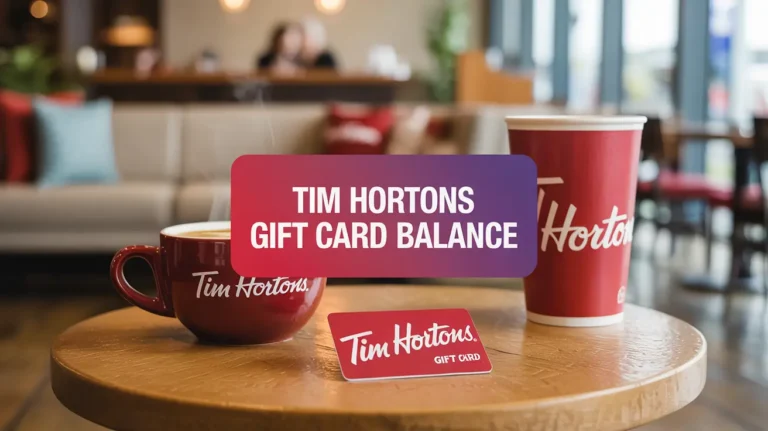 Tim Hortons Gift Card Balance